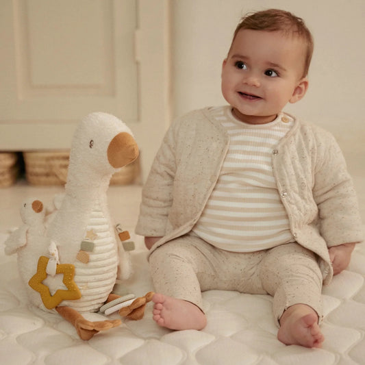 Little Dutch: Activiteitenknuffel Gans wit