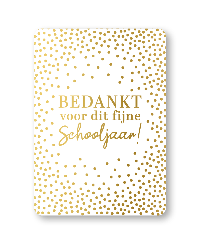 KP® Wenskaarten A6 - Bedankt voor dit fijne schooljaar