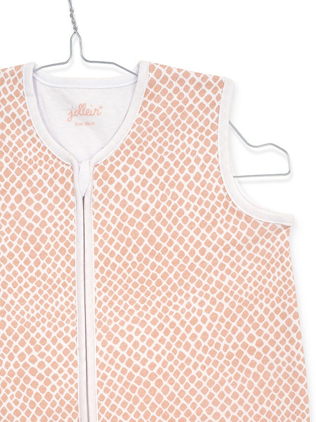 Jollein: slaapzak zomer 90cm jersey Snake pale pink
