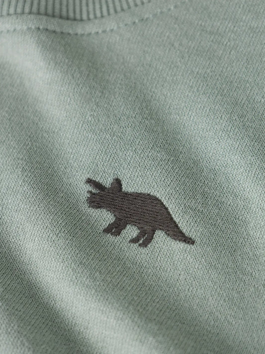 Name it: sweater green dino