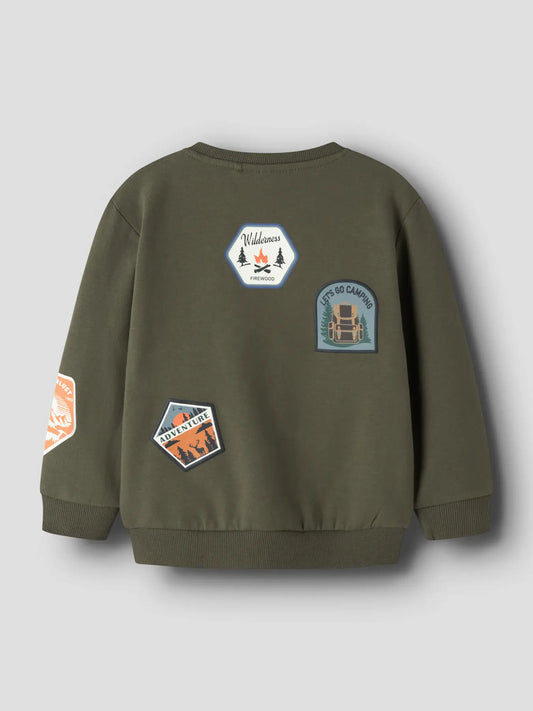 Name it: Sweater patches olive