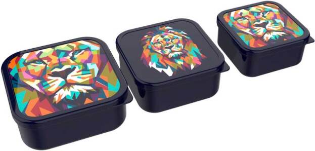 Lunch Buddies: Snackboxset leeuw