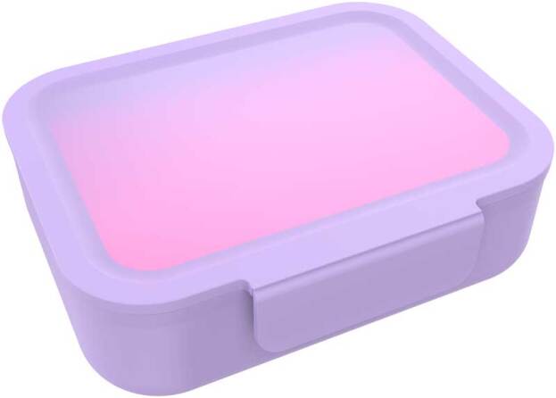 Lunch Buddies: brooddoos rainbow: 195 x165x 60 mm purper / roze