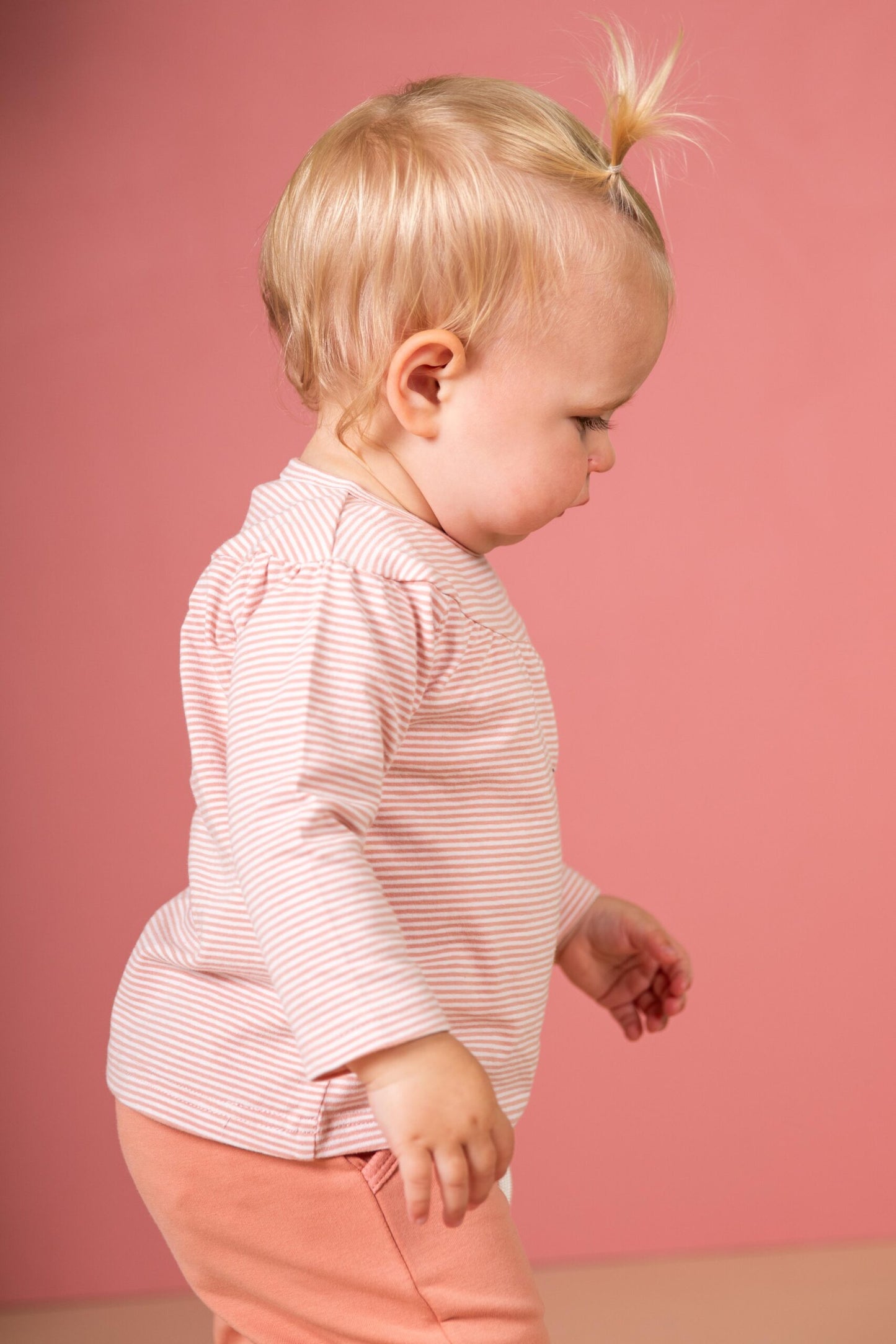 Bess: Shirt striped dusty rose