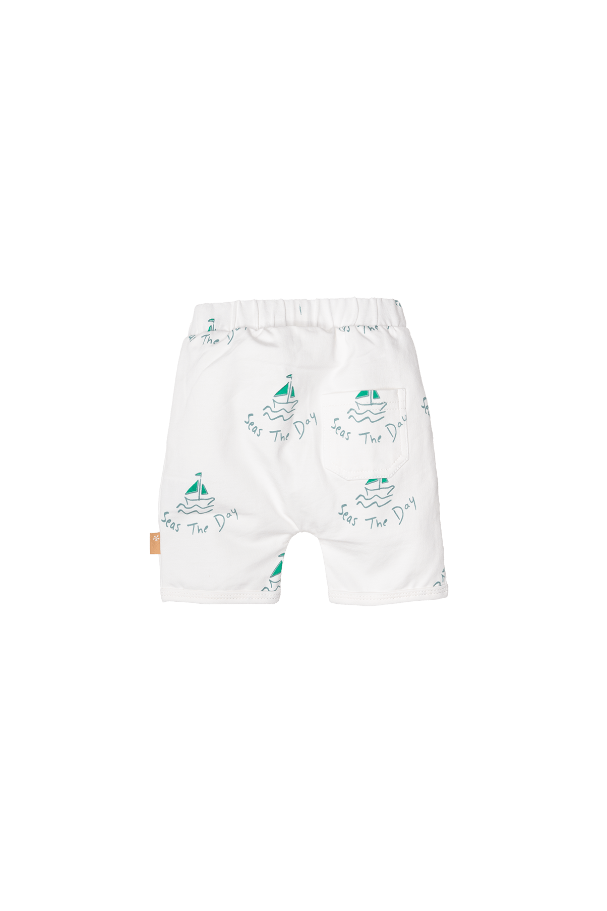 Bess: short offwhite "seas the day"