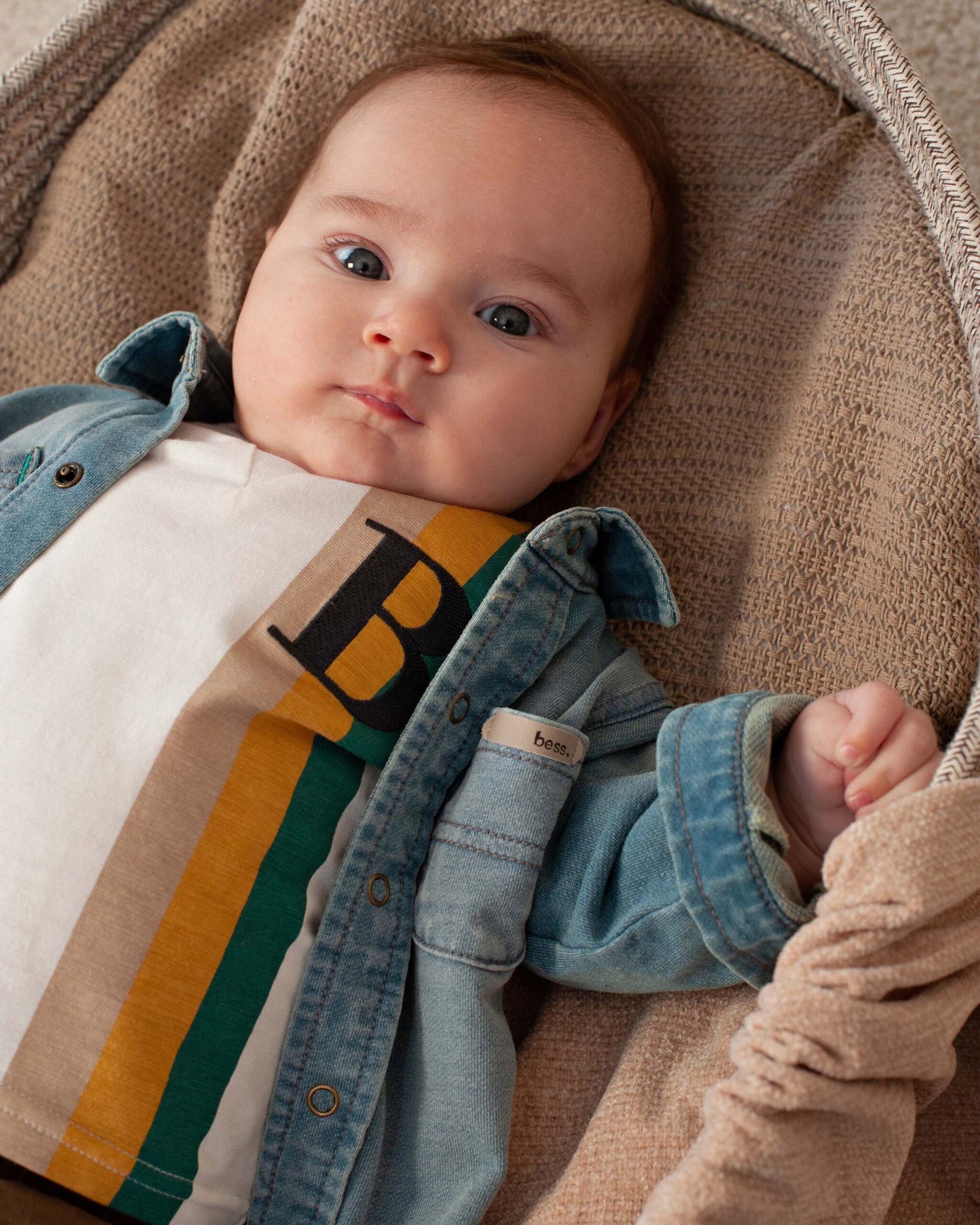 Bess: zacht hemd jogdenim