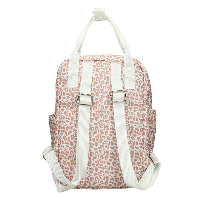 Little Indians: rugzak Leopard pink