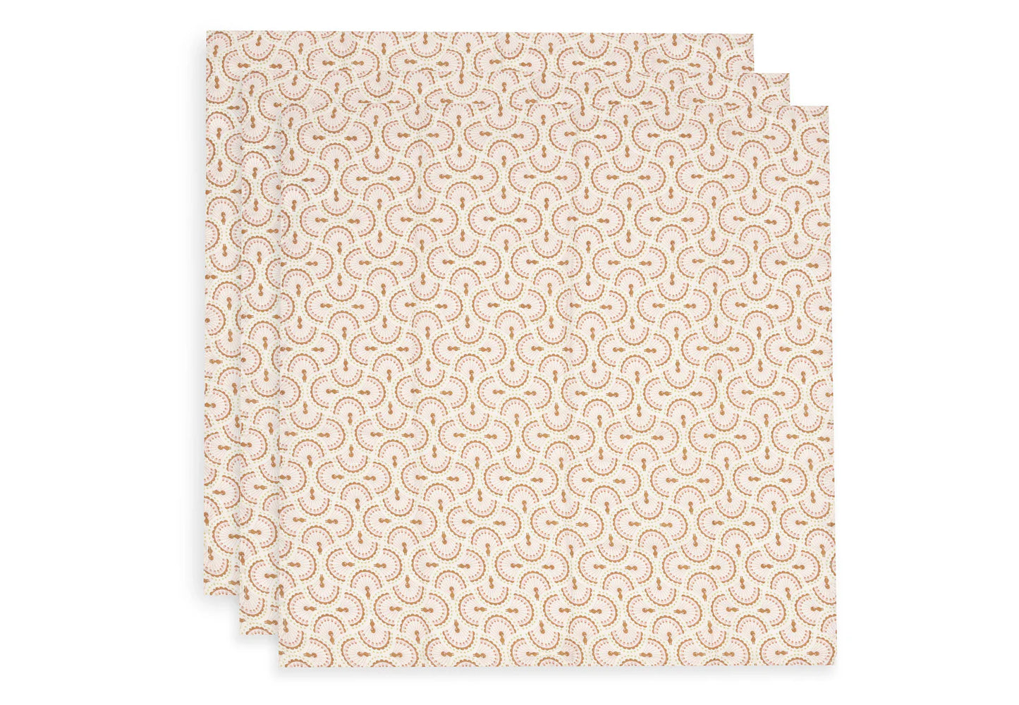 Jollein:Hydrofiele Doek Small 70x70cm - Soft Plumes - 3 Stuks