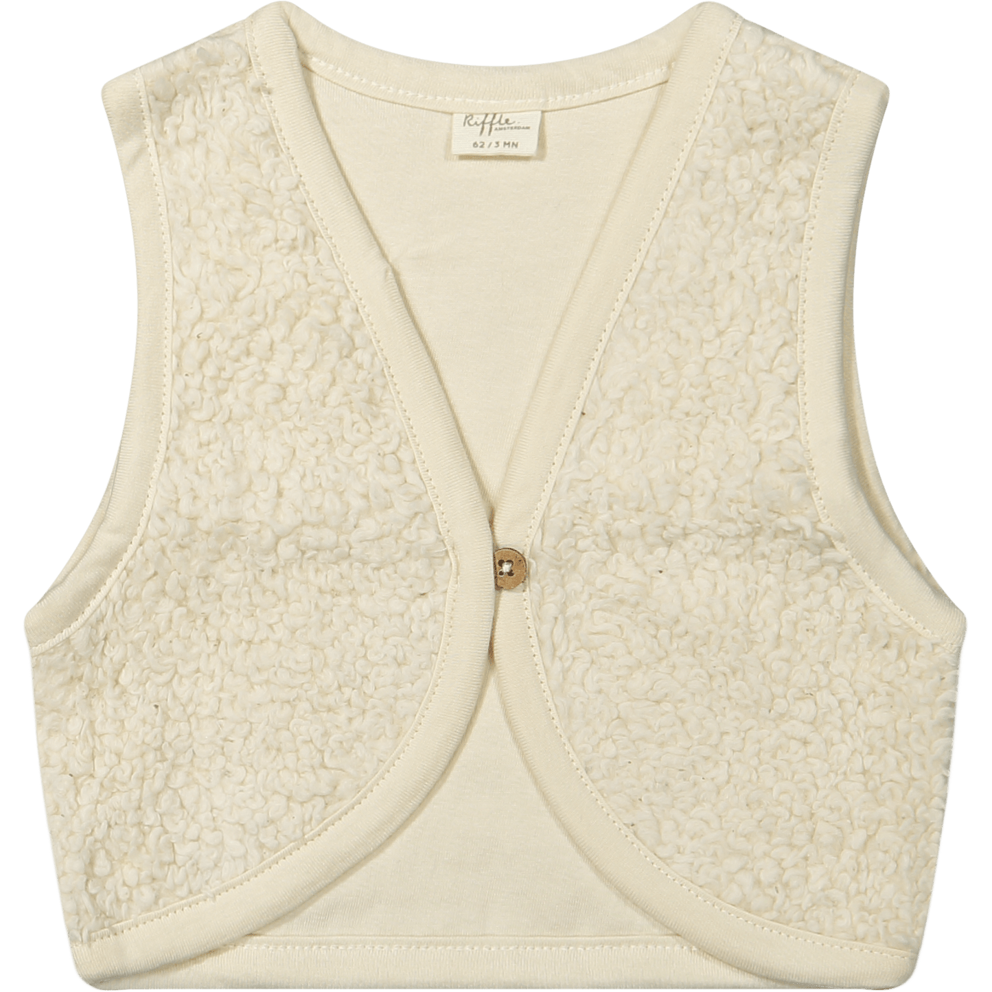 Riffle Amsterdam: Gilet Teddy offwhite Babou