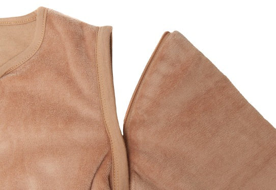 Jollein: Slaapzak met afritsbare mouwen 90cm Velvet - Biscuit
