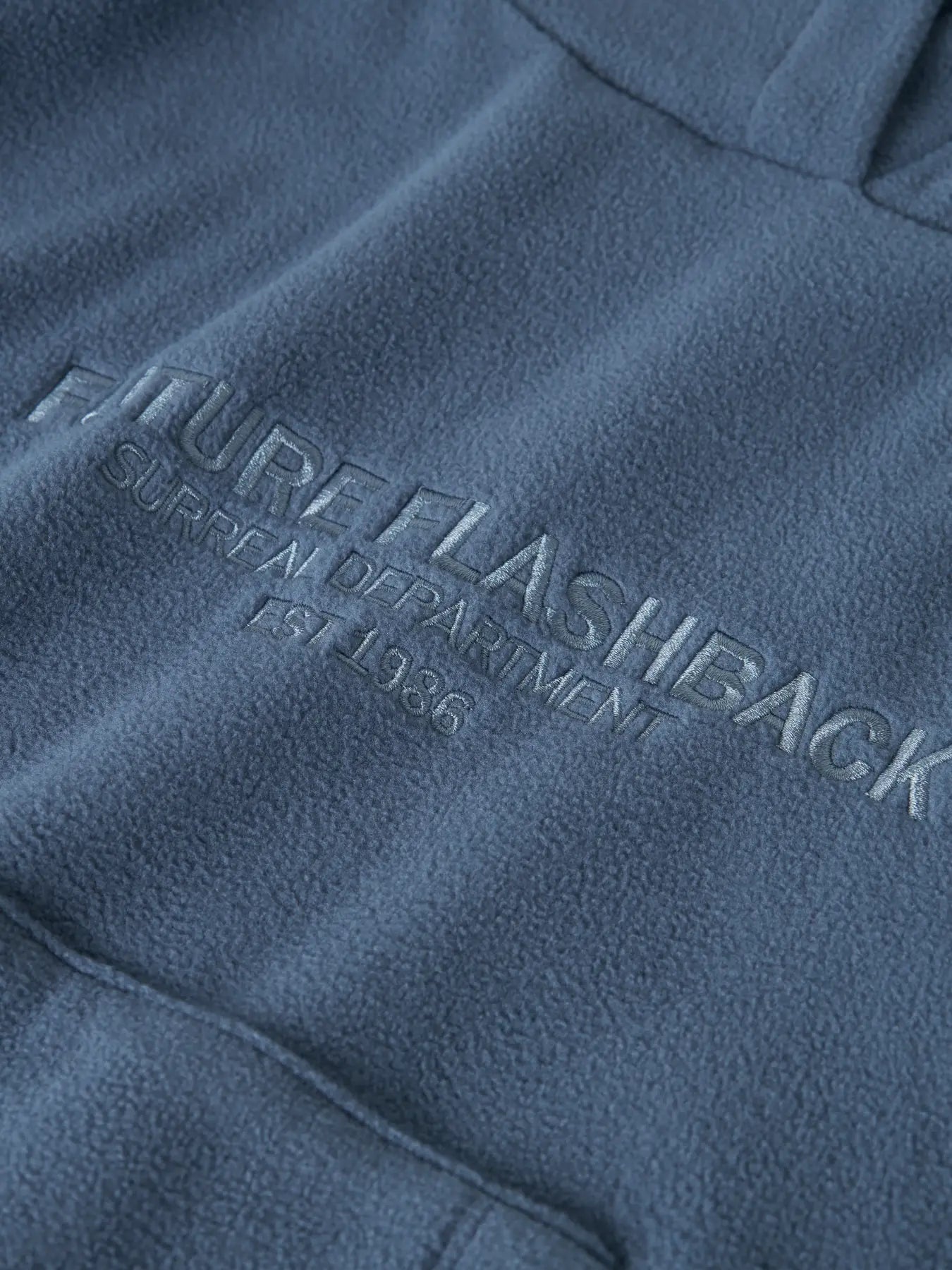Name it: Hoodie fleece "Future" blue
