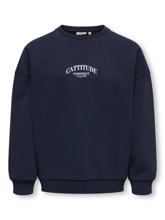 KidsOnly: sweater with backprint " Cattitude"