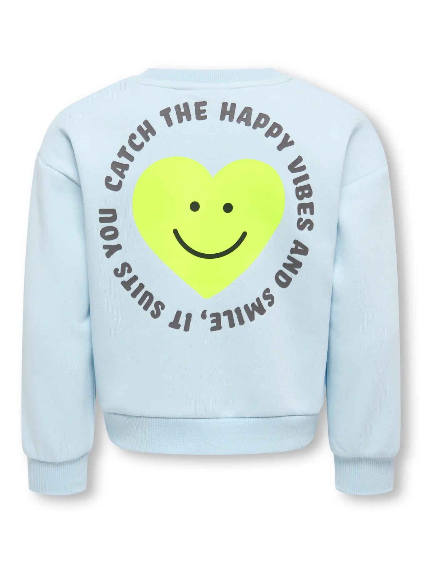 KidsOnly: sweater hartje smiley blue