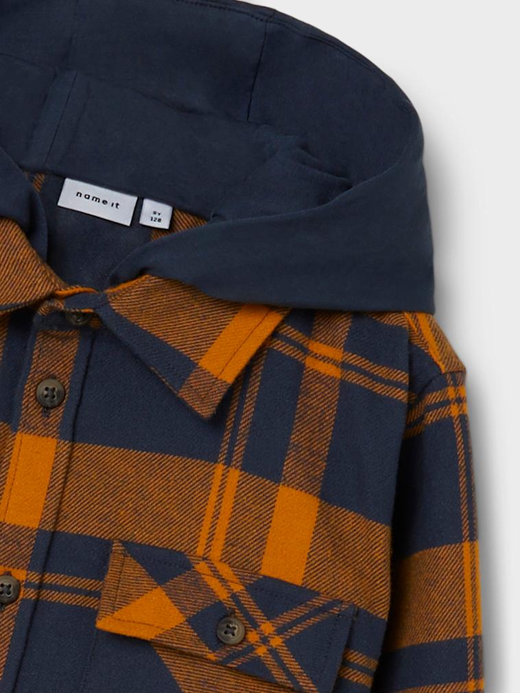 Name it: overshirt met capuchon inca gold