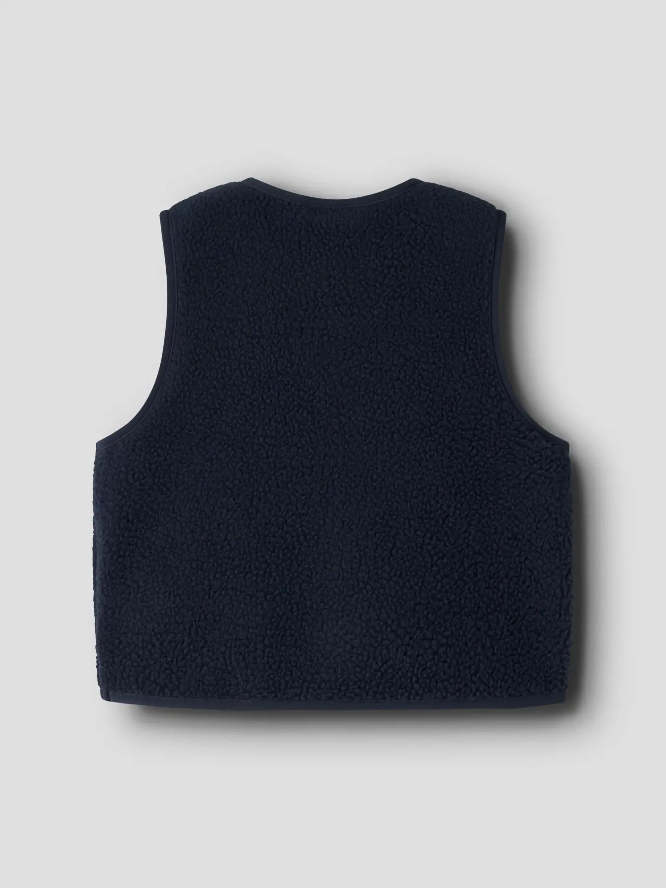Name it: teddy vest donkerblauw