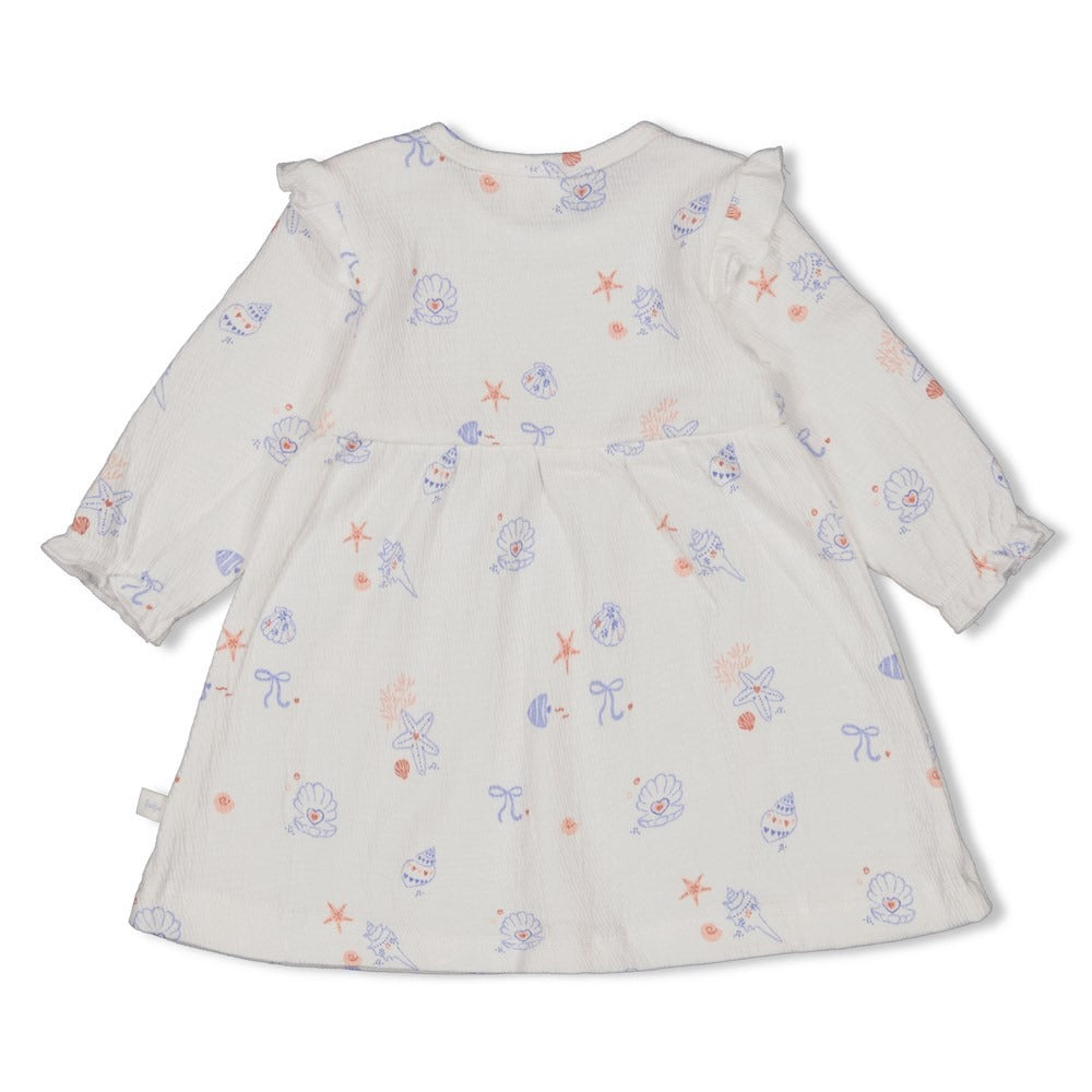 Feetje:Sea La vie: dress crinkle offwhite