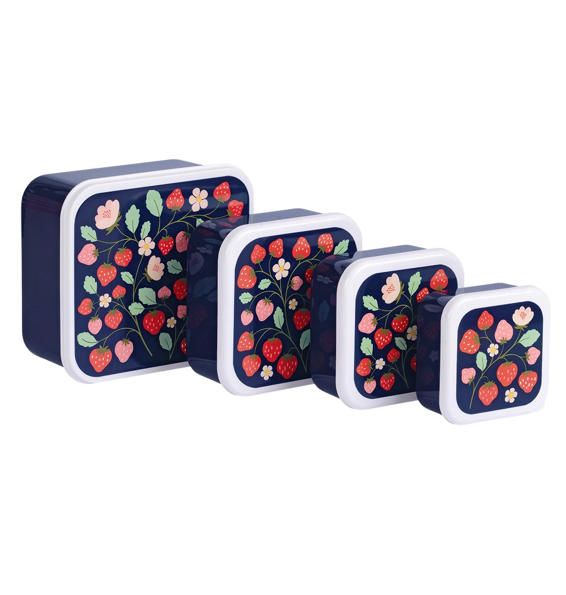 A Little Lovely Company: Lunch & snack box set: aardbeien