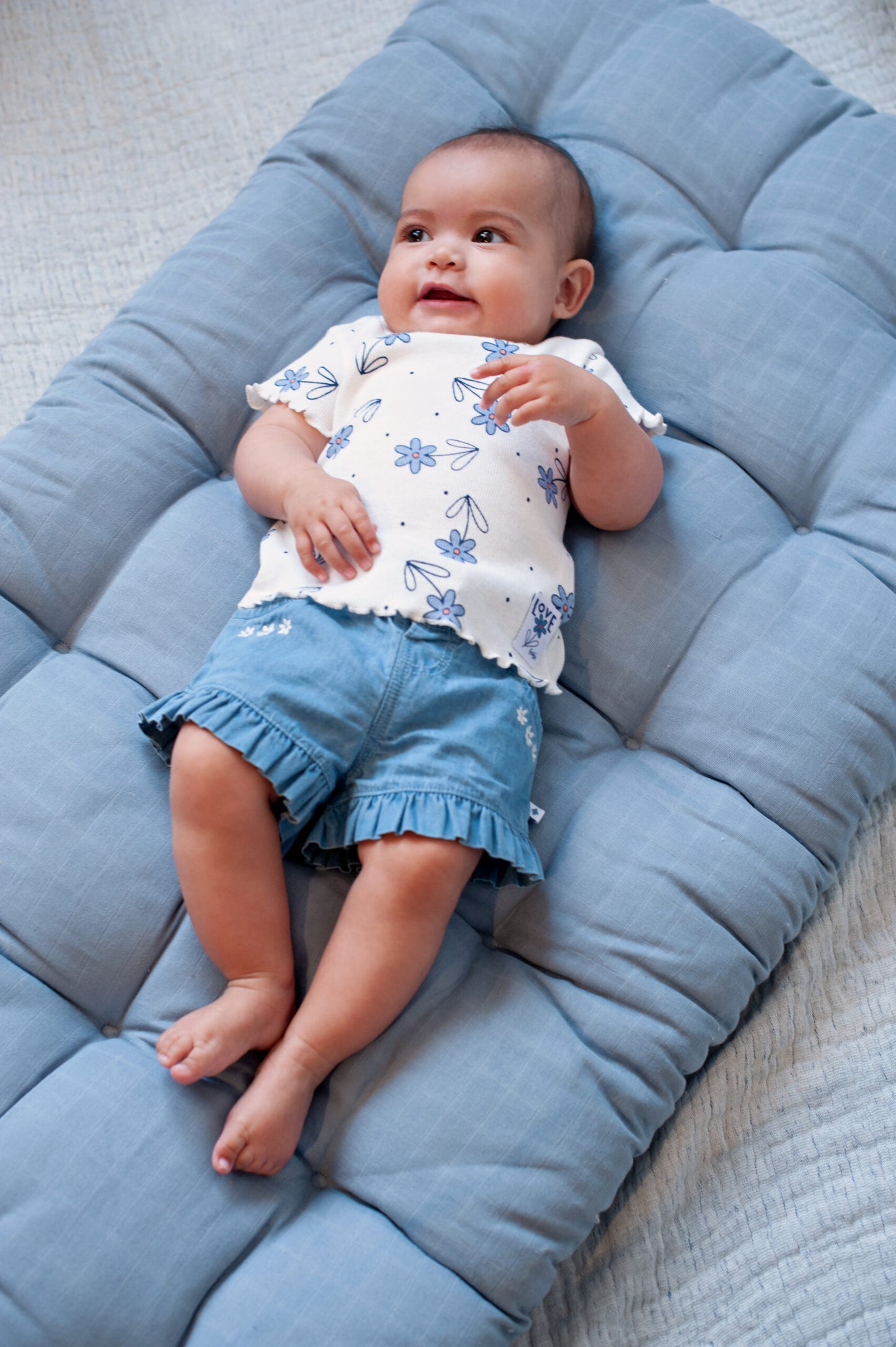 Feetje: shirt rib bloem