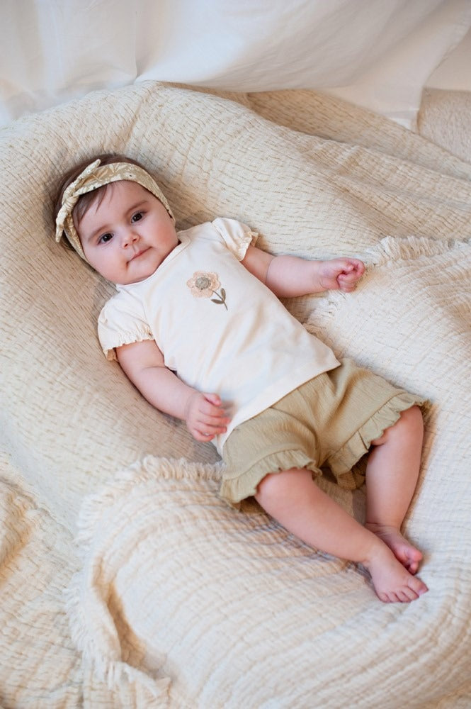 Feetje:Let your dreams blossom: shirt flower offwhite