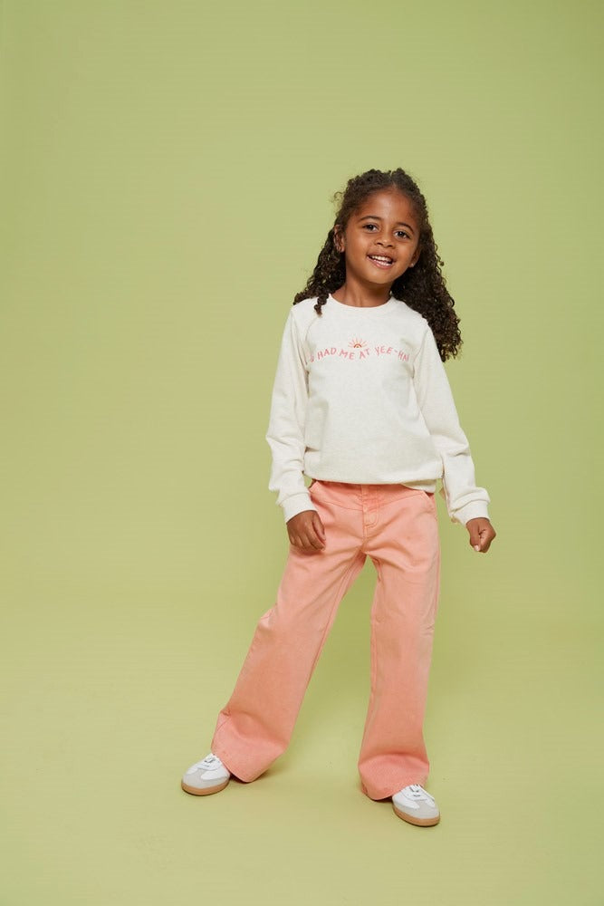 Jubel:Salsa Sunset: jeans wide leg zalm