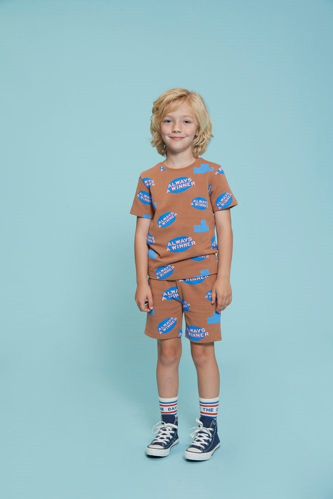Sturdy:Run the day:shirt hazelnoot print