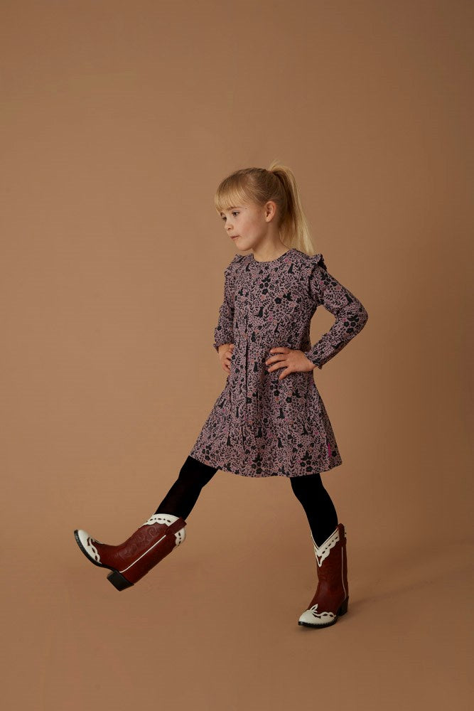 Jubel: Forest fancy: dress lilac print