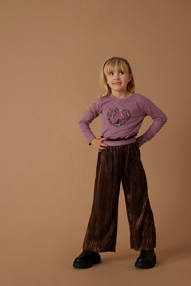 Jubel: Forest fancy: culotte plissé koper