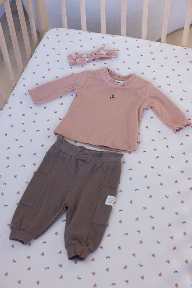 Feetje: Dancing in the Moonlight: LS terra pink rib