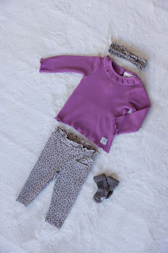 Feetje:Better together: longsleeve rib lila