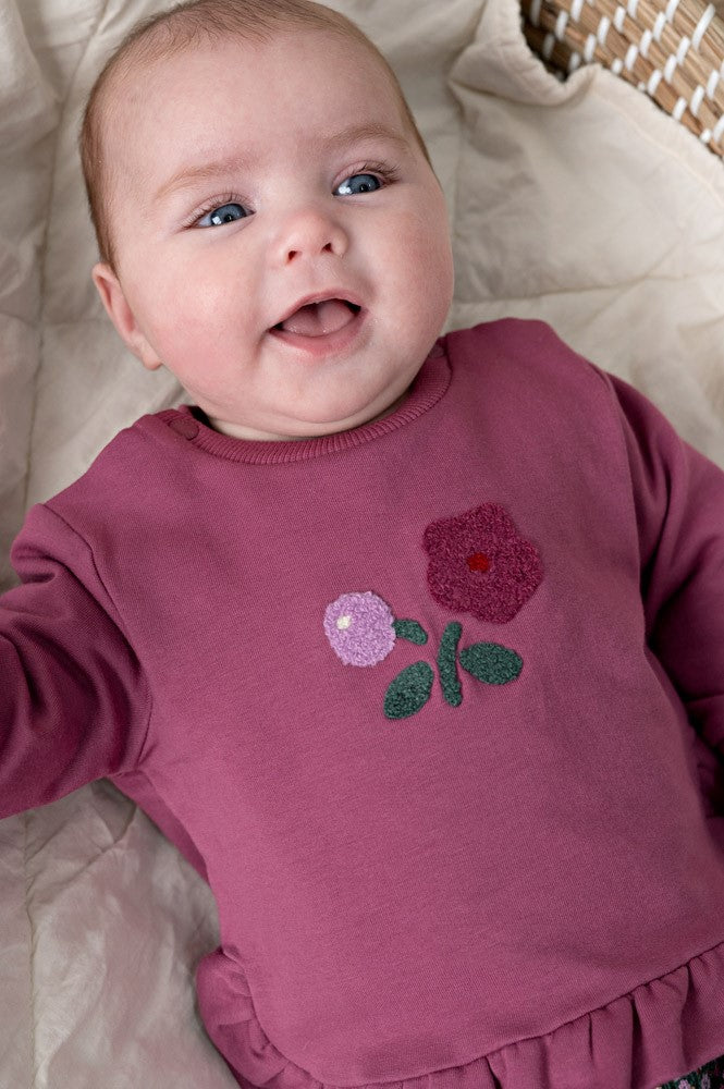 Feetje:Dress to impress:sweater ruches relaxed fit berry