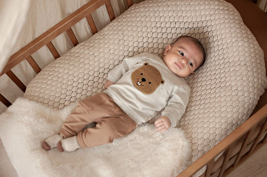 Feetje: Tiny Timber Tales: sweater grijs bever