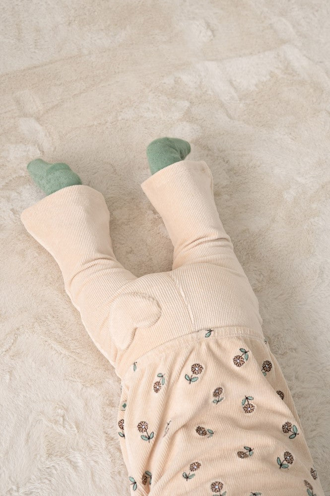 Feetje:Lucky bloombird: flare broek velours rib