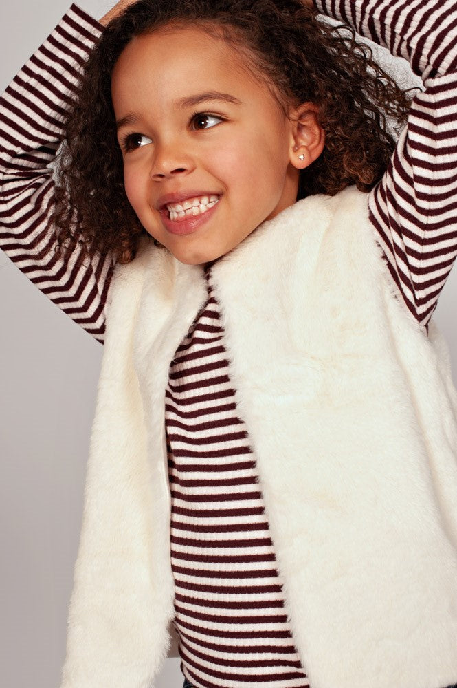 Jubel:Dailey princess: Fake fur gilet offwhite super soft