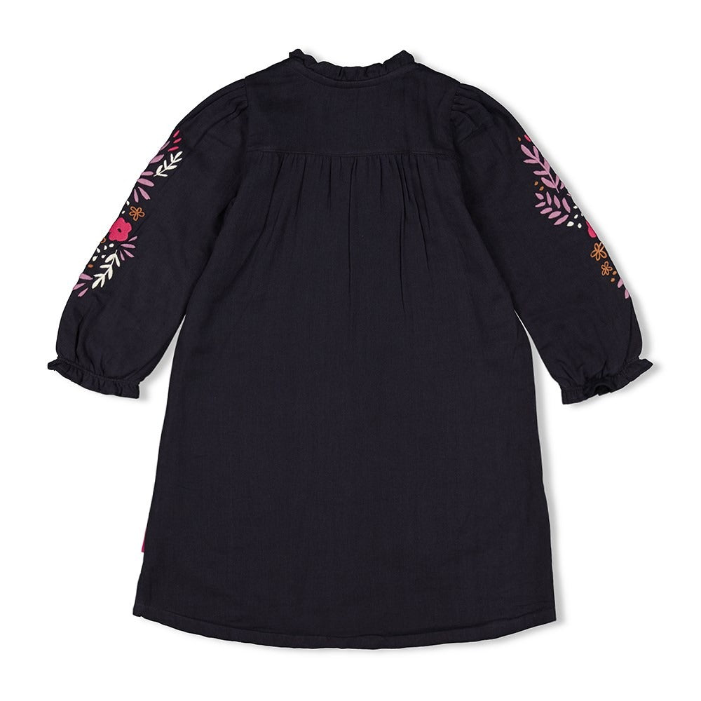Jubel: Forest fancy: blouse jurk antraciet
