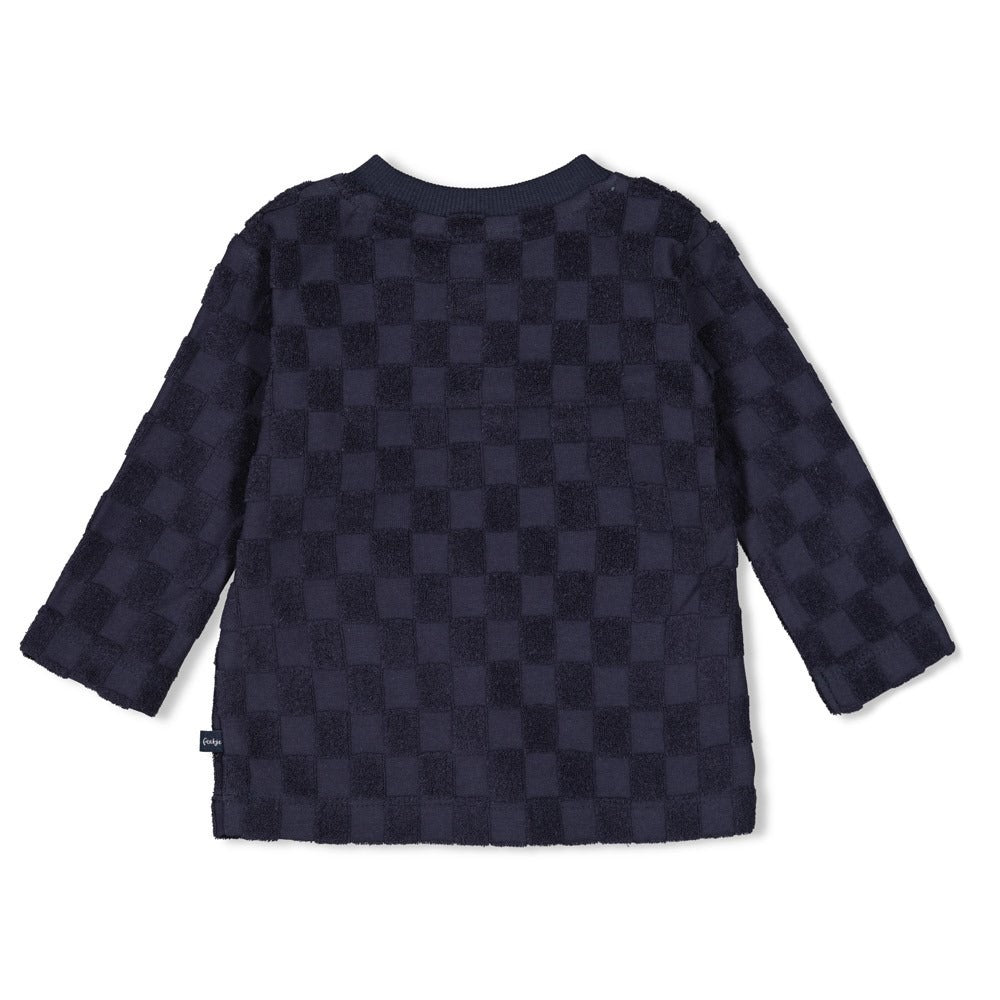 Feetje:Let's go: longsleeve navy block