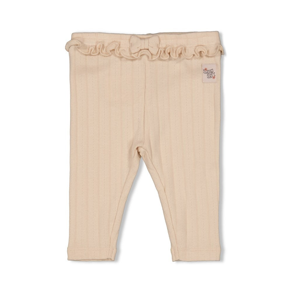 Feetje:Woodland bloom: legging rib offwhite