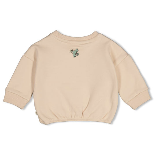 Feetje: Lucky bloombird: oversized sweater hartje