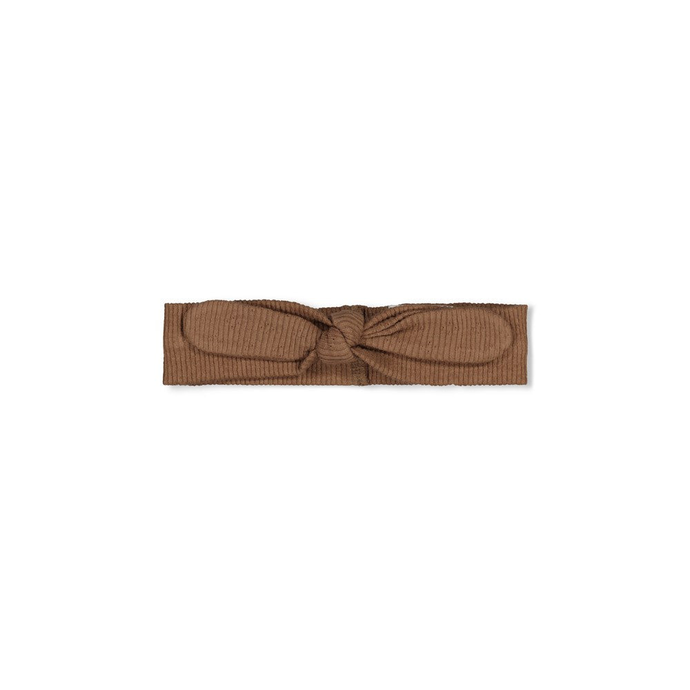 Feetje: Lucky bloombird: haarband pointelle bruin( maat 1)