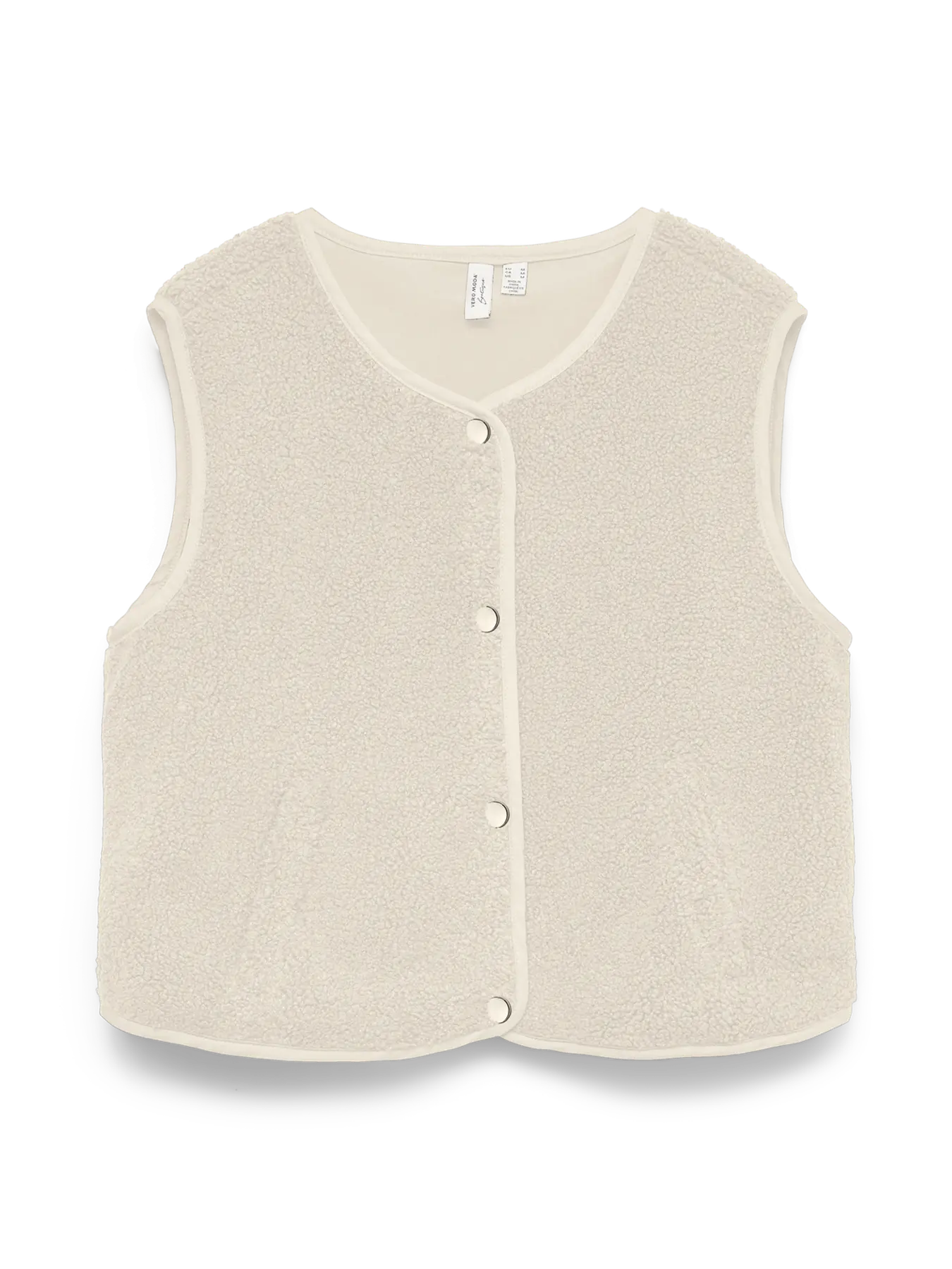 Vero Moda girl : teddy gilet offwhite