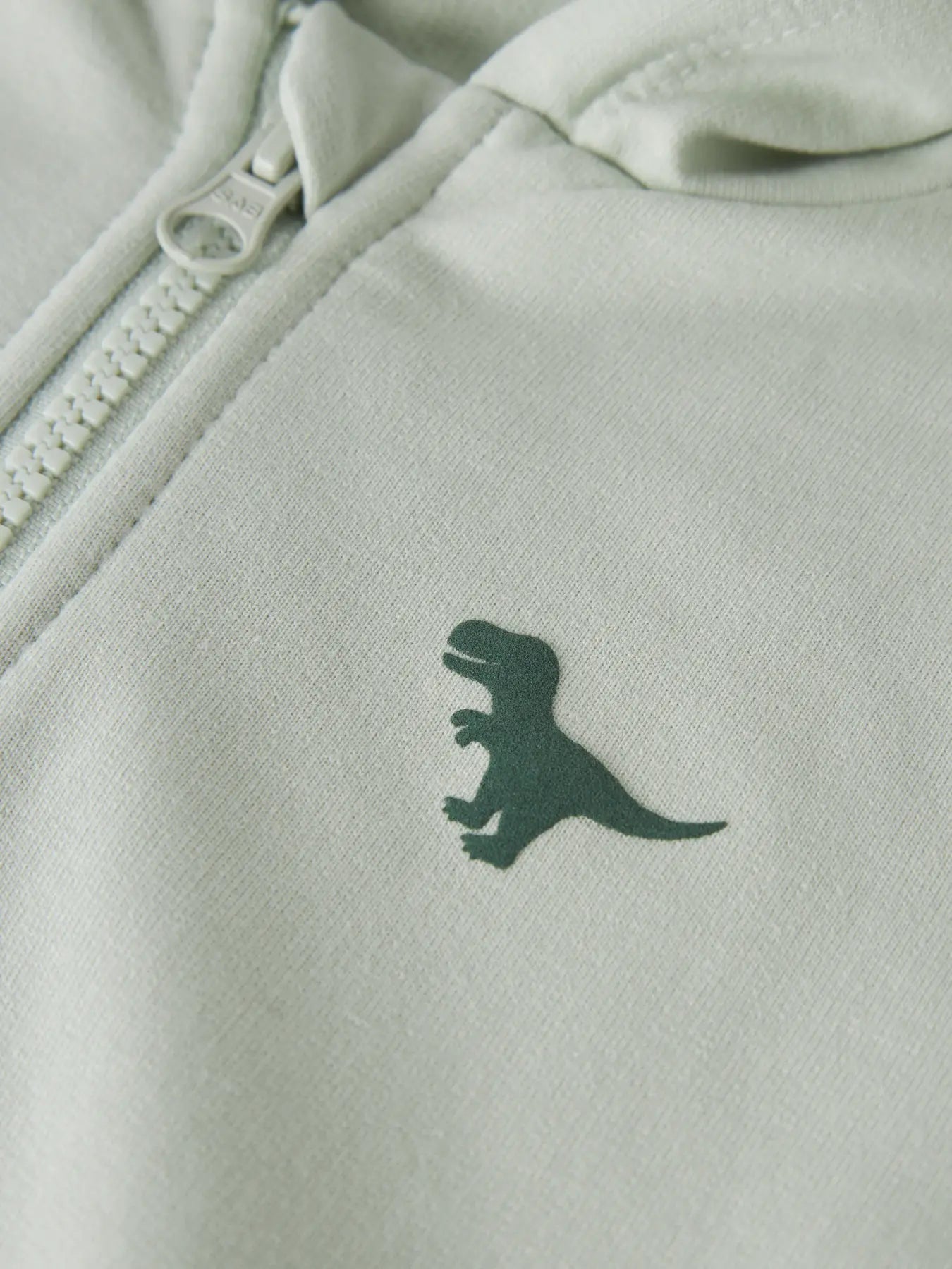 Name it: cardigan met rits T-rex pale aqua