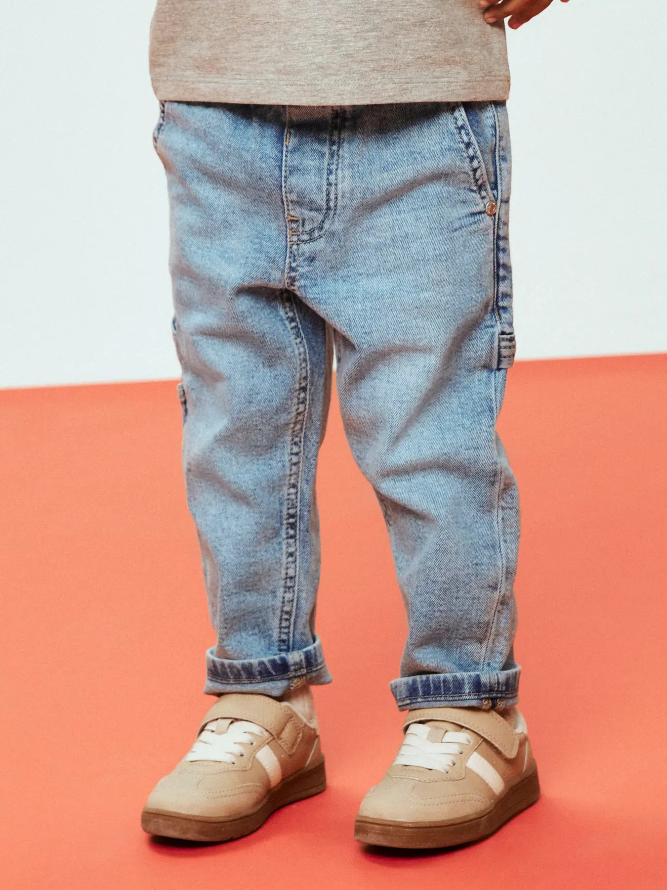 Name it:GASTON: tapered jeans skate vintage blue denim