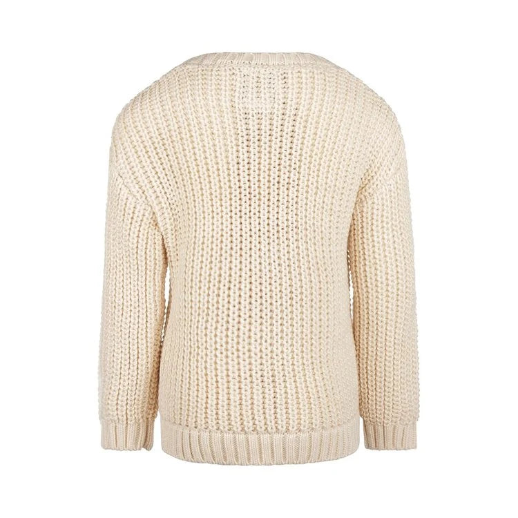 Koko Noko: gebreid vest off white