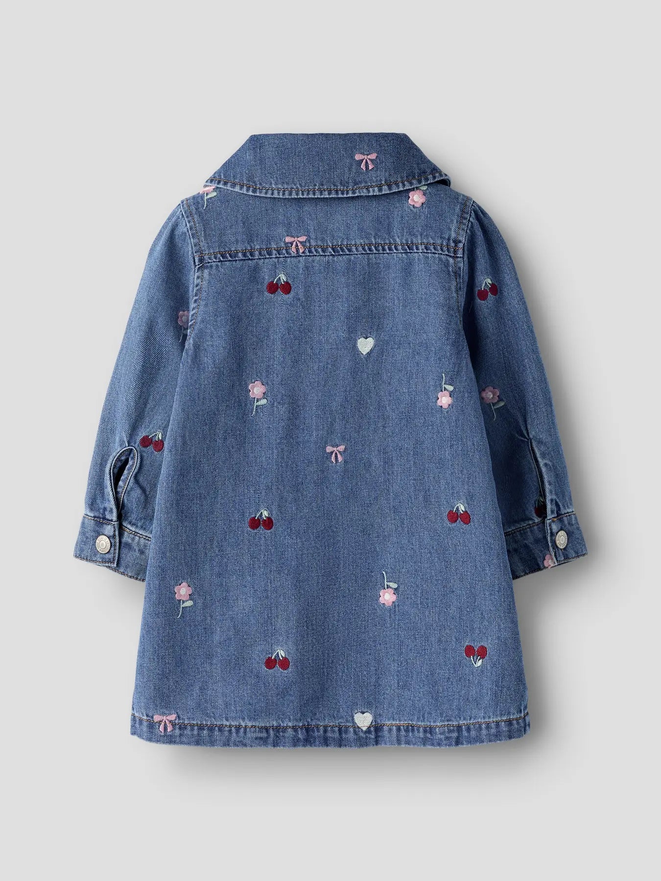 Name it: soepel jeans kleed kersen