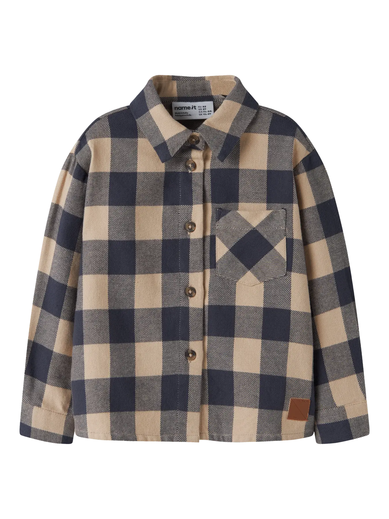 Name it: hemdje ruit blauw
