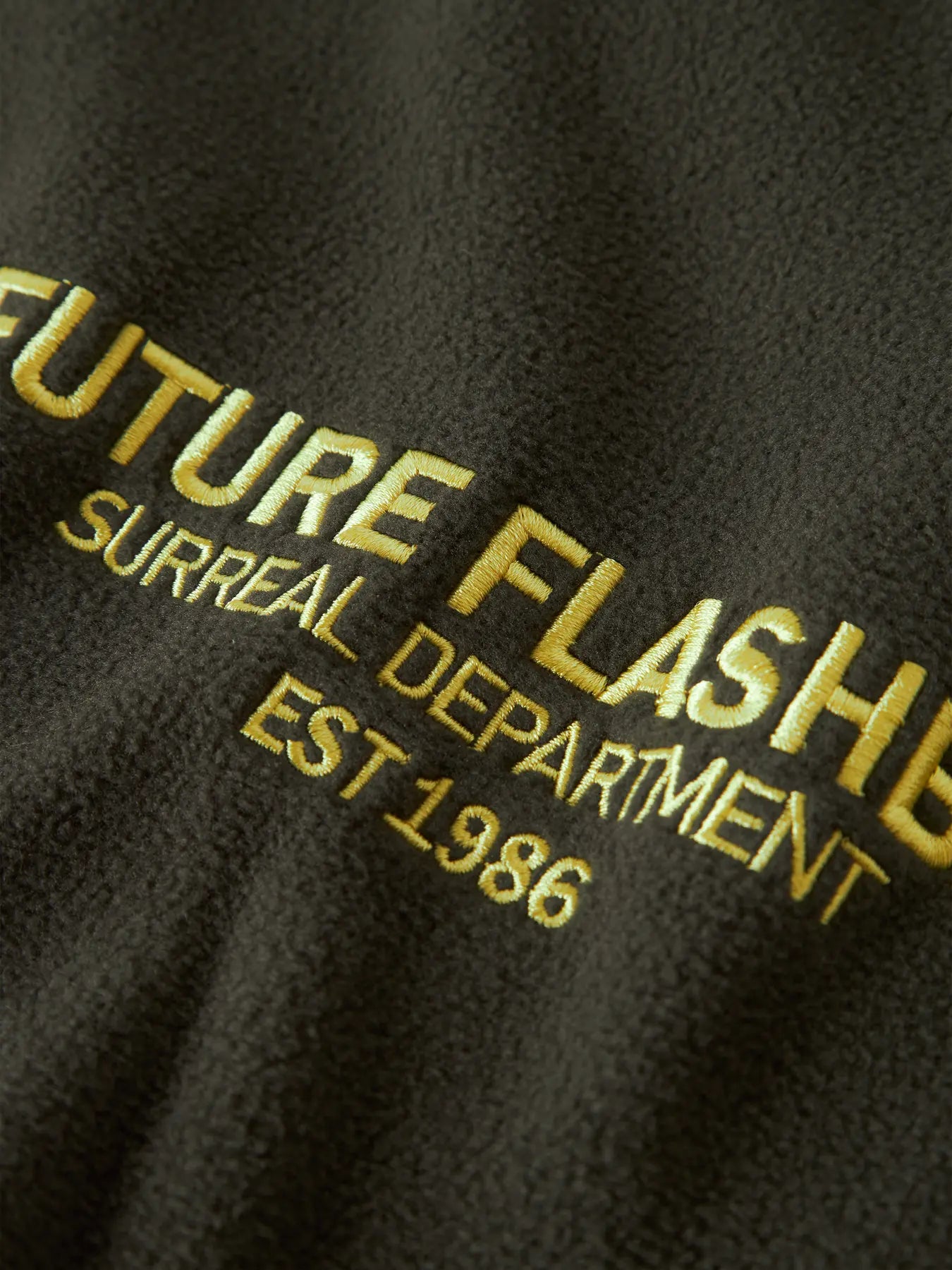 Name it: Hoodie fleece "Future" green