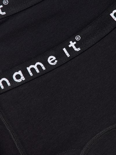 Name it: Noos collectie:NKFSHORT HIPSTER 2P BLACK-BLACK