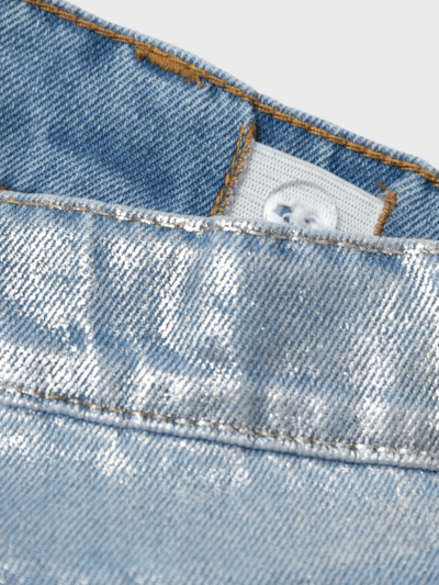 Name it: NONA: wide jeans staight Silver foil