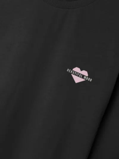 Name it: oversized t-shirt: beautiful mood zwart