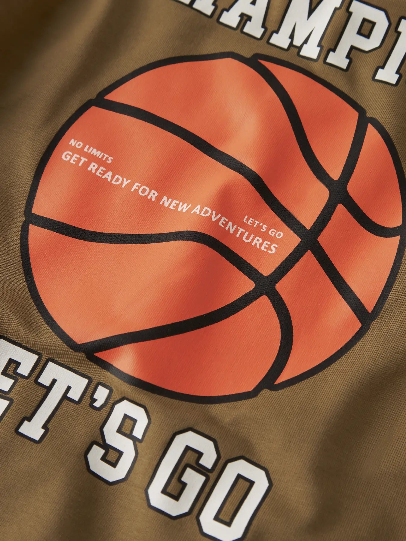 Name it: sweater Basketbal brown