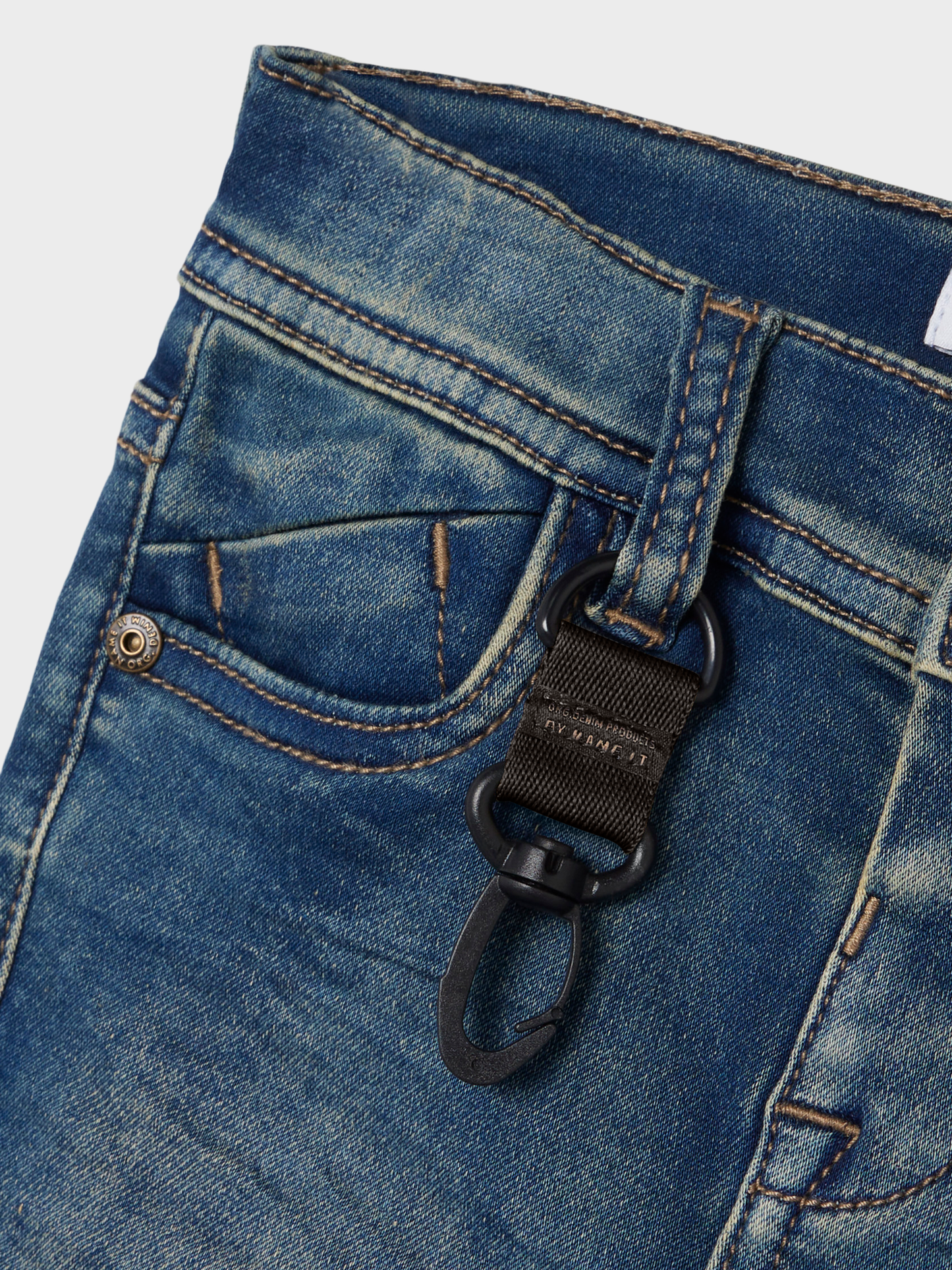 Name it: LOUIS: key pants Dark blue denim